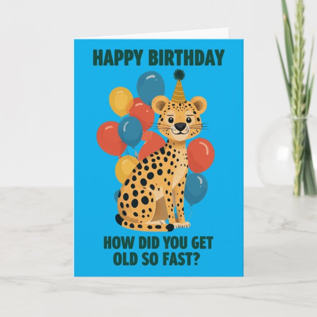 Funny Sarcastic Birthday Messages & Age Jokes Card (Front)