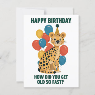 Funny Sarcastic Birthday Messages & Age Jokes Postcard