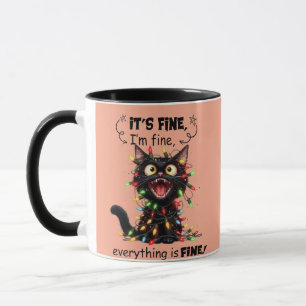 Funny Sarcastic Cat Coworkers M Mug