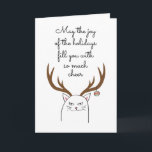 Funny Sarcastic Cat Holiday Christmas Card<br><div class="desc">Funny and sarcastic cat Christmas Card
Copyright and design by @Striped Hat Studio - all rights reserved.</div>