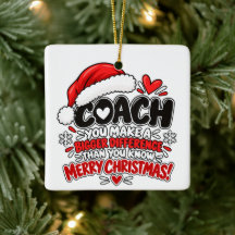 Funny Sarcastic Coach Christmas Appreciation Gift