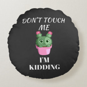 Funny sarcastic cute cool  round cushion