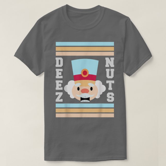 Funny Sarcastic Deez Nuts Nutcracker Ugly Sweater  (Design Front)