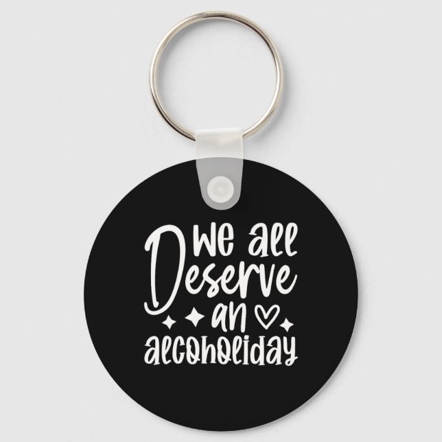 Funny Sarcastic Drinking Alcohol Offensive Key Ring (Front)