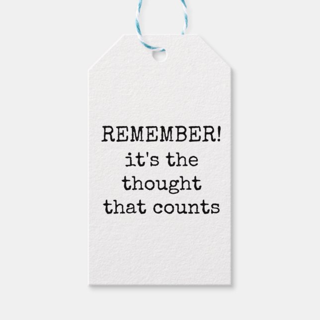 Funny, Sarcastic Gift Tags (Front)