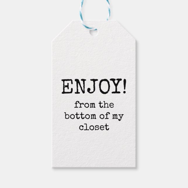 Funny, Sarcastic, Gift Tags, Present Label (Front)