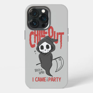 Funny Sarcastic Grim Reaper Halloween Party iPhone 13 Pro Case