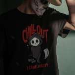 Funny Sarcastic GrimReaper Halloween Party Costume T-Shirt<br><div class="desc">Happy Halloween everyone! Are you ready to bring out the Halloween spirit? These funny Halloween Chill Out I Came To Party Funny Grim Reaper are the best way to get involved in Horror Nights. Let’s celebrate this October 31st Halloween. Have fun Trick or Treat &Halloween parties with family & friends....</div>