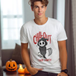 Funny Sarcastic GrimReaper Halloween Party Costume T-Shirt<br><div class="desc">Happy Halloween everyone! Are you ready to bring out the Halloween spirit? These funny Halloween Chill Out I Came To Party Funny Grim Reaper are the best way to get involved in Horror Nights. Let’s celebrate this October 31st Halloween. Have fun Trick or Treat &Halloween parties with family & friends....</div>