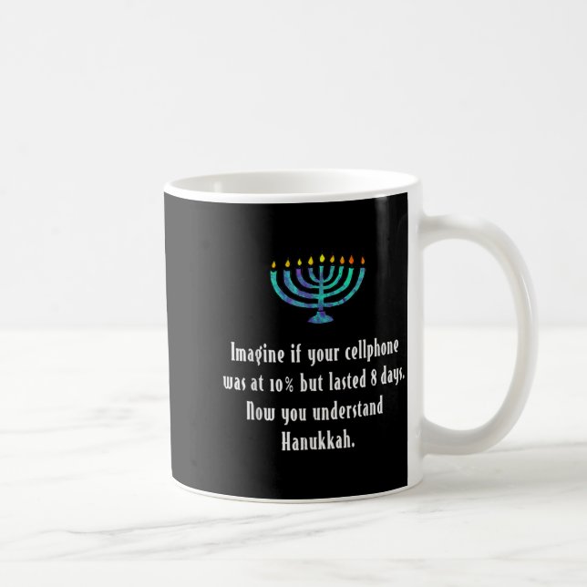 Funny Sarcastic Hanukkah Chanukah Cellphone Quote  Coffee Mug (Right)