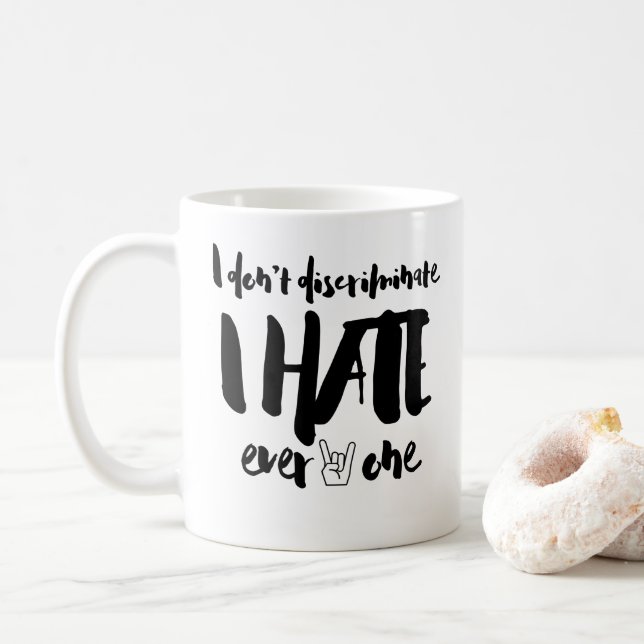 Funny Sarcastic Humor Tea Coffee Mug (With Donut)