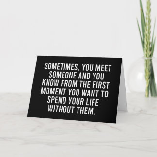 Funny Sarcastic Introvert Humor Saying Card
