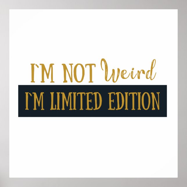 Funny sarcastic introvert quotes poster (Front)