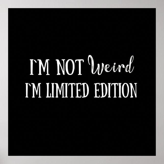 Funny sarcastic introvert quotes poster (Front)