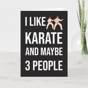 Funny Sarcastic Karate Cards Martial Arts Fighter