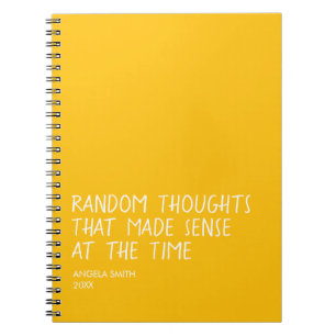 Funny Sarcastic Notebook, Relatable Humour Journal