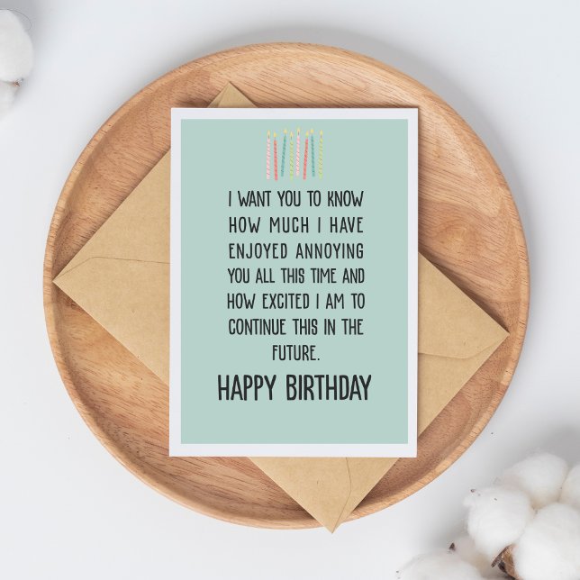 Funny & Sarcastic Old Age Humor Happy Birthday Card (Creator Uploaded)