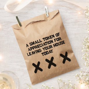 Funny Sarcastic Quote Gift Favour Bags