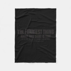 Funny Sarcastic Quote Stop Reading Novelty Joke Fleece Blanket