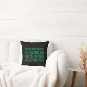 Funny sarcastic quotes humour sarcasm introvert cushion