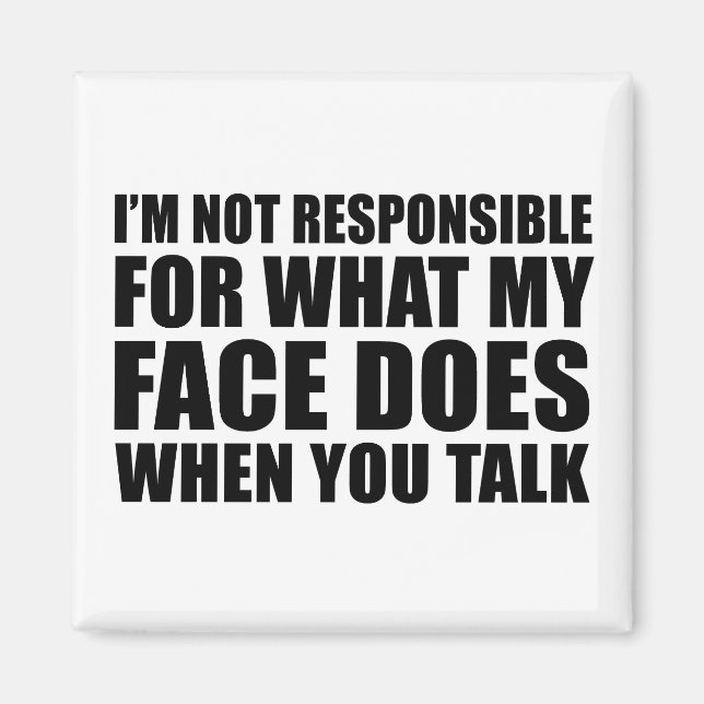 Funny sarcastic quotes humour sarcasm introvert magnet (Front)