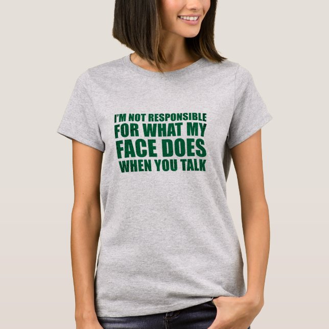 Funny sarcastic quotes humour sarcasm introvert T-Shirt (Front)