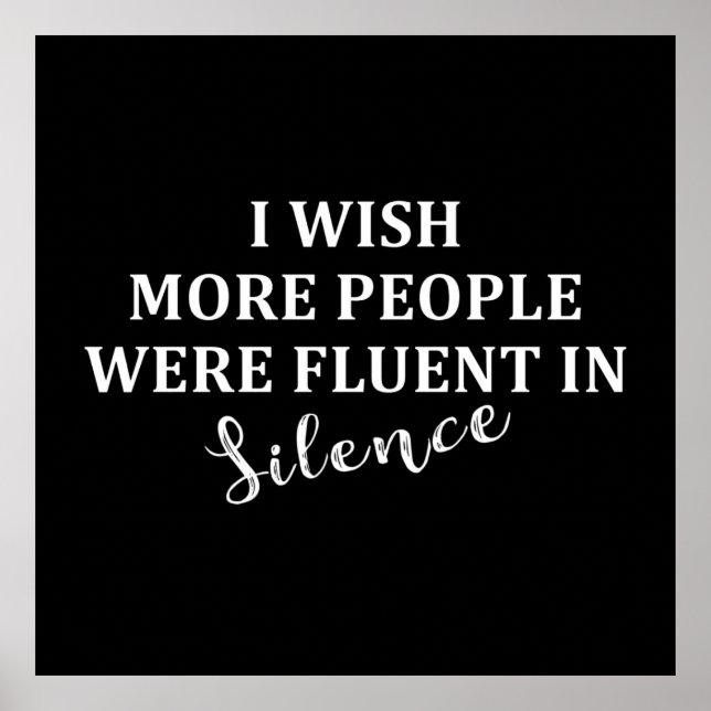 funny sarcastic quotes poster (Front)