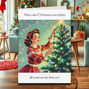 Funny Sarcastic Retro Christmas Humor Card