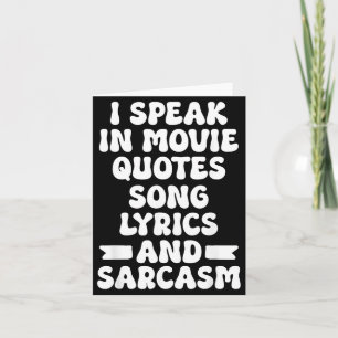 Funny Sarcastic Saying Gifts For Men Women Humour Card
