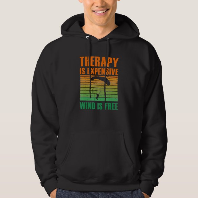 Funny Sarcastic Saying Paragliding Flying Paraglid Hoodie (Front)