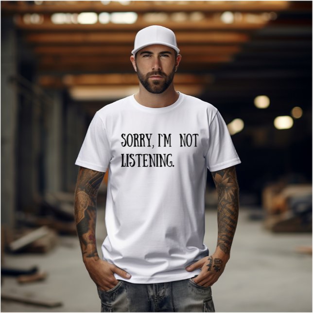 Funny sarcastic sayings black font T-Shirt (Creator Uploaded)