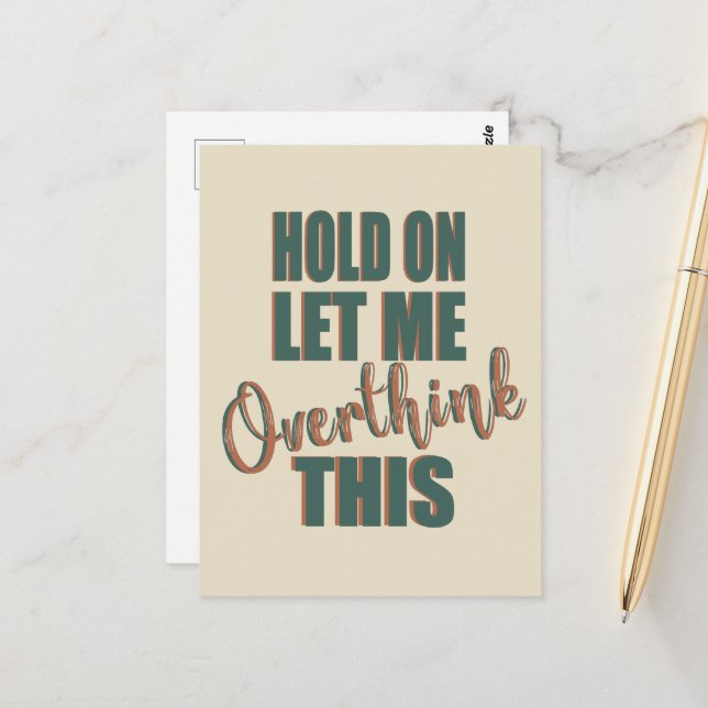 Funny sarcastic sayings famous quotes postcard (Front/Back In Situ)