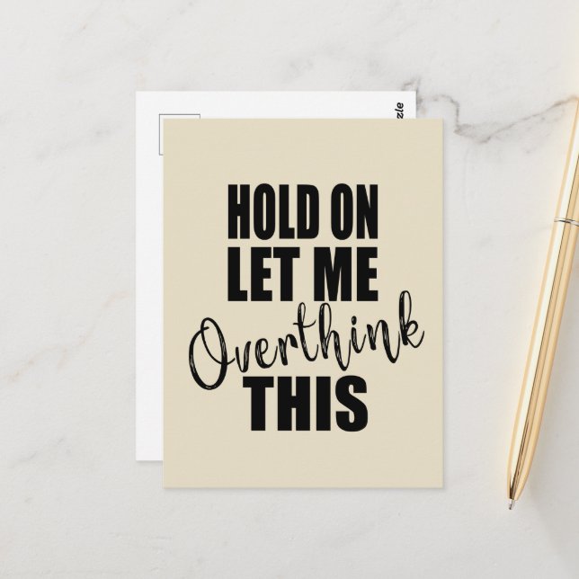 Funny sarcastic sayings famous quotes postcard (Front/Back In Situ)