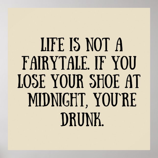 Funny sarcastic sayings famous quotes poster (Front)