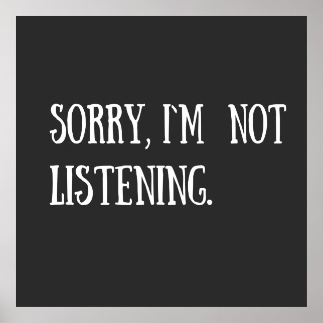 funny sarcastic sayings quotes poster (Front)