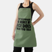 funny sarcastic sayings slogan apron (Insitu)