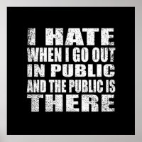 Funny sarcastic slogan adult humour introvert