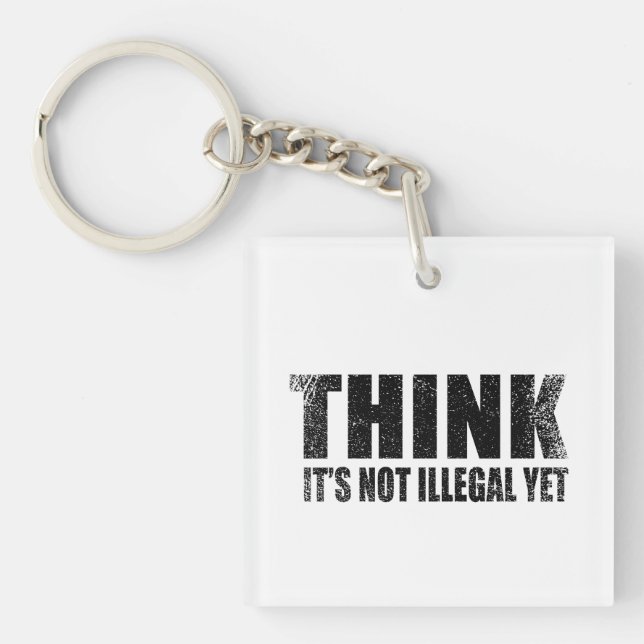 Funny sarcastic slogan adult humour sarcasm key ring (Front)