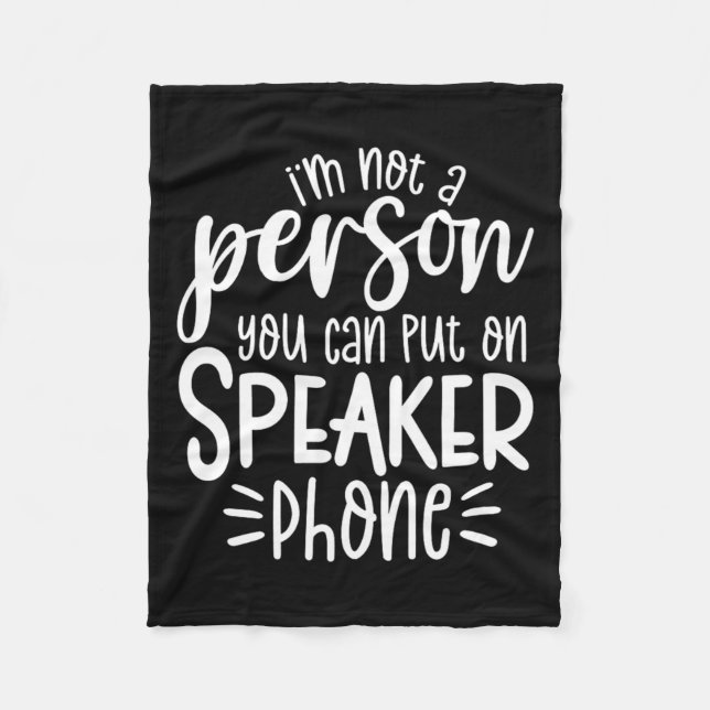 Funny Sarcastic Speak The Truth Offensive Quote Fleece Blanket (Front)