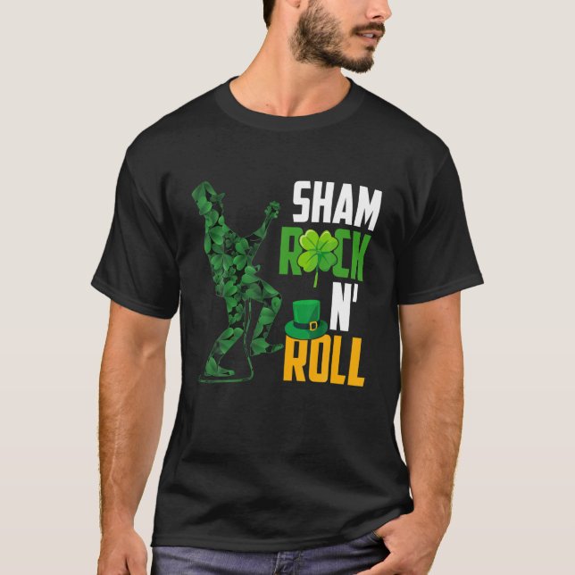Funny Sarcastic St Patricks Day Lucky Irish Shamro T-Shirt (Front)