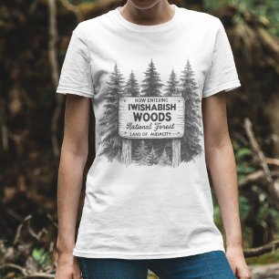 Funny Sarcastic T-Shirt, Now Entering Iwishabish  T-Shirt