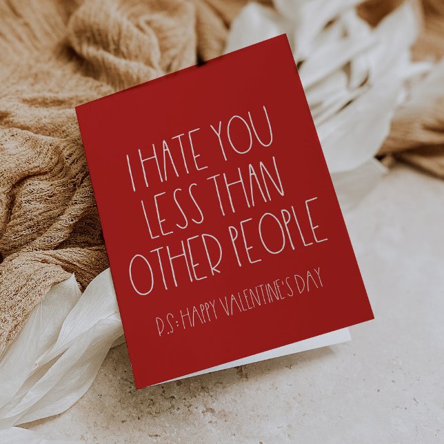 Funny sarcastic Valentine's day card (Creator Uploaded)