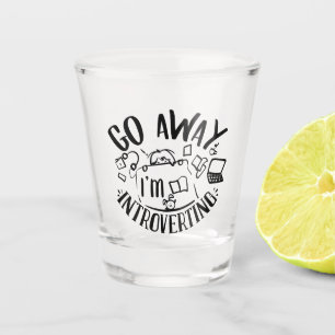 funny sarcastic word art shot glass