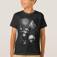 Funny Sasquatch & Alien Rock On Hand Sign Ghos