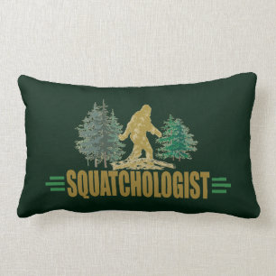 Funny Sasquatch Big Foot Believe! Hunt Lumbar Cushion