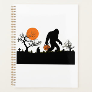 Funny Sasquatch Bigfoot Halloween Costume T-shirt Planner