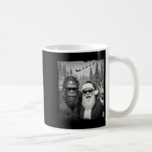 Funny Sasquatch Meme Cool Selfie With Santa Christ Coffee Mug