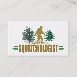 Funny Sasquatch, Squatchin, Squatching, Believer Business Card