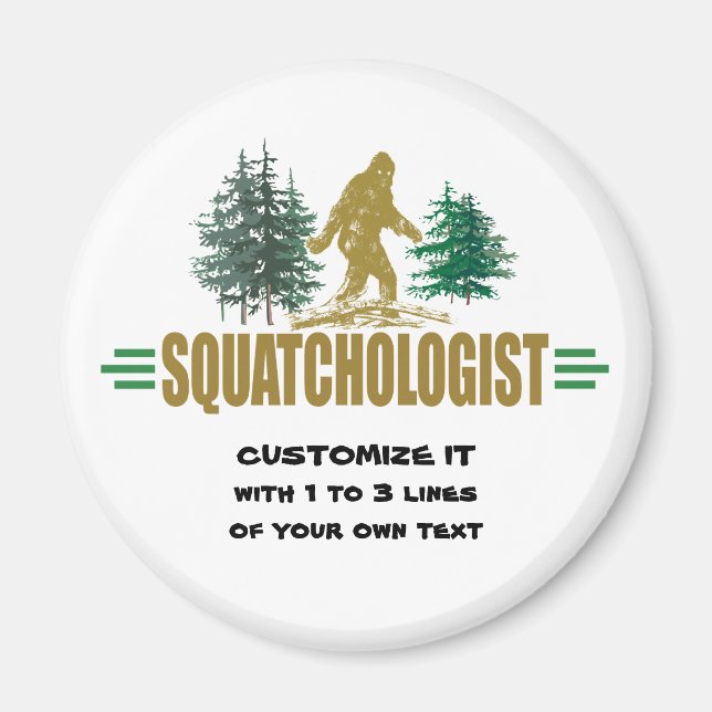 Funny Sasquatching, Sasquatch Hunter's Magnet (Front)