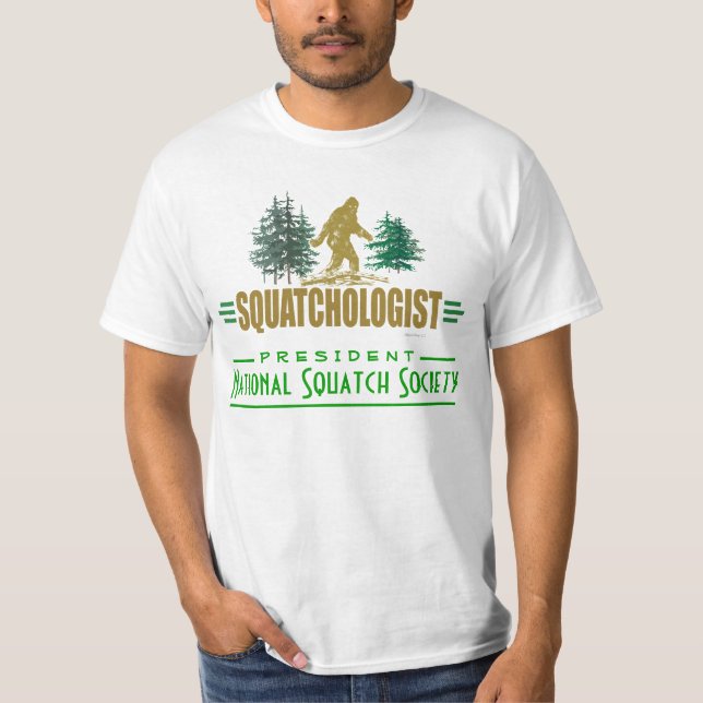 Funny Sasquatching, Sasquatch Hunter's T-Shirt (Front)